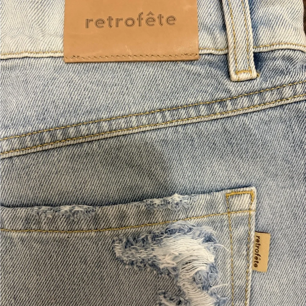 Retrofete Light Blue Distressed Boyfriend Jeans - Picture 4 of 5